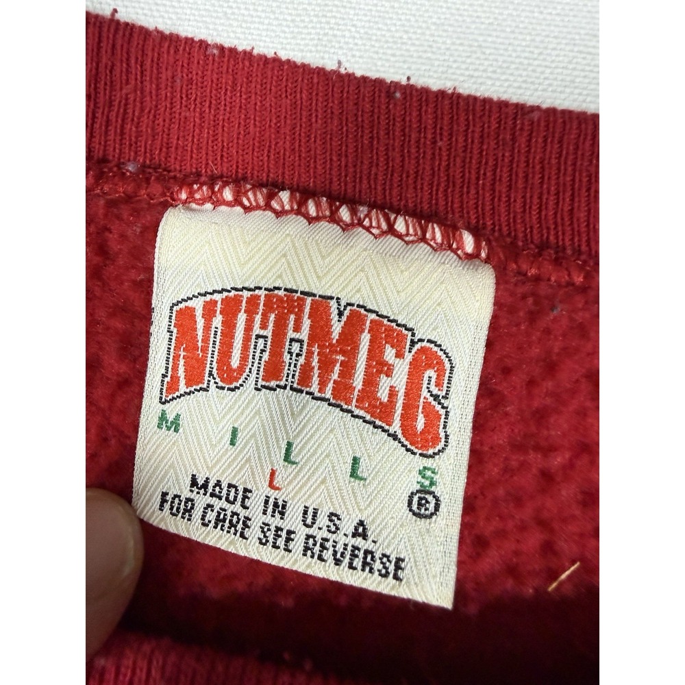 Vintage Washington Redskins Nutmeg Mills Sweatshirt Mens Large Red USA Made 90's - Picture 3 of 7
